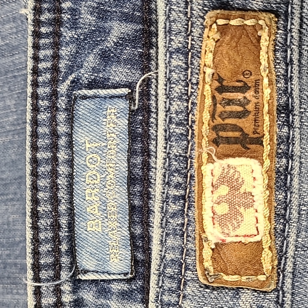 PUR PREMIUM VINTAGE 29x32 GIRLS WOMENS 1997 BARDOT BOOTCUT FLARE FADE JEANS - Picture 6 of 7